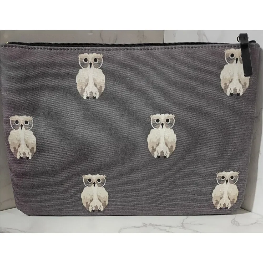 KATE SPADE NEW YORK Large Daycation Painterly Owls Pouch - EUC